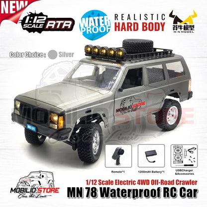 RC MN78 Waterproof Jeep Cherokee 213 1/12 Scale 4WD Crawler Car RTR
