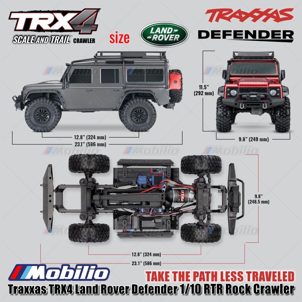 Traxxas 82256-4 TRX4 Land Rover Defender 1/10 RTR Rock Crawler New Clipless