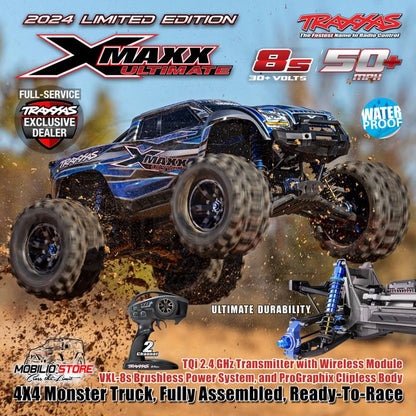 Traxxas 77097-4 X-Maxx XMaxx Ultimate 1/6 Monster Truck 8s Brushless TQI RTR 4WD TQI TSM RTR Clipless