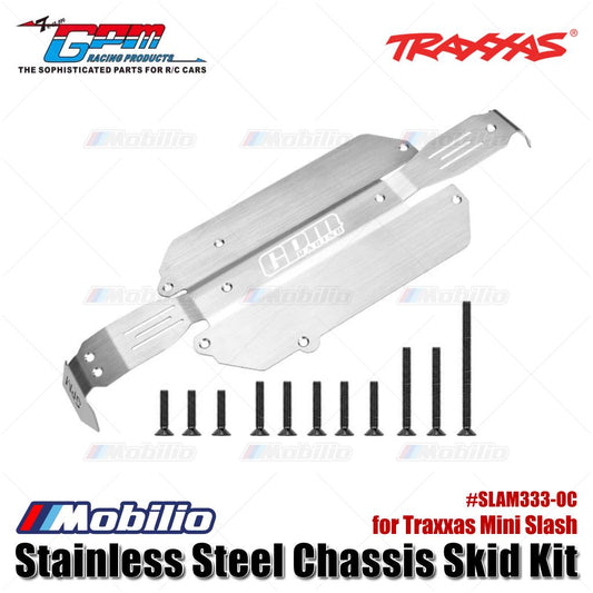 GPM Part #SLAM333-OC Stainless Steel Chassis Skid Kit for Traxxas Mini Slash Upgrade