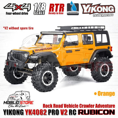 Yikong YK4082 Pro V2 1/8 RC Rock Road Vehicle Crawler Adventure RTR
