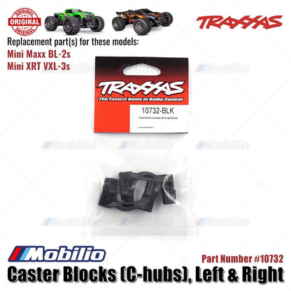 Traxxas Part #10732 Caster Blocks left-Right RC Mini Maxx BL-2S Mini XRT VXL-3S