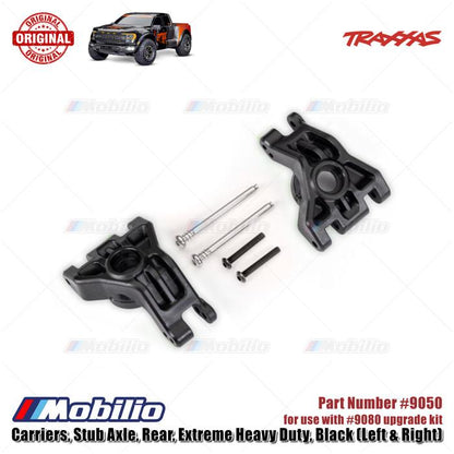 Traxxas Part #9050 Left and Right Stub Axle Carriers for the Extreme Heavy Duty Upgrade Kit 9080 RC Ford ST Rally Raptor Rustler Slash Stampede