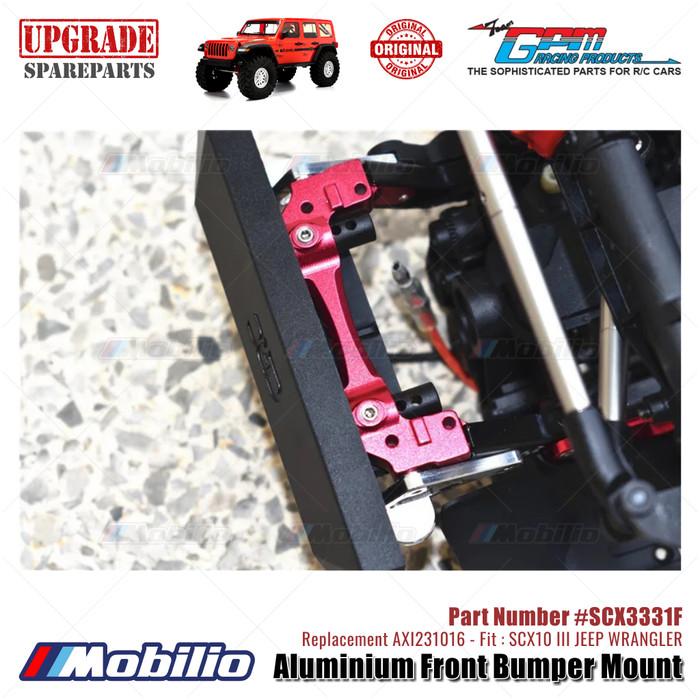 GPM Part #SCX3331F Aluminium Front Bumper Mount Upgrade Axial SCX10 III Jeep Wrangler AXI231016 Replacement