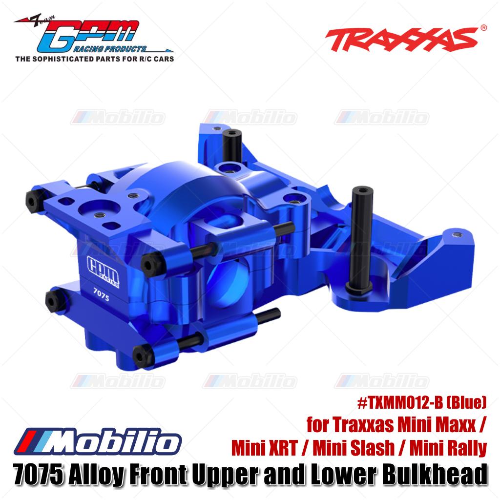 GPM Part #TXMM012 7075 Alloy Front Upper and Lower Bulkhead for Traxxas Mini Maxx / Mini XRT / Mini Slash / Mini Rally Upgrade