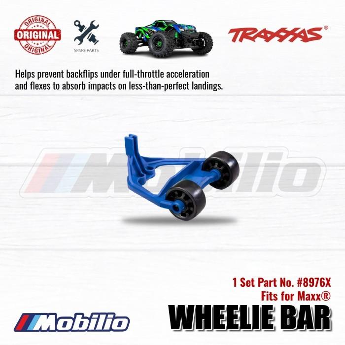 Traxxas Part #8976X Wheelie Bar Blue for RC Maxx Monster Truck