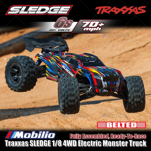 Traxxas 95096-4 SLEDGE 1/8 Monster Truck 6s Brushless 2.4GHz 4WD RTR TQI TSM Belted Tires