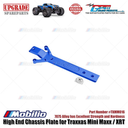 GPM Part #TXMM016 High End 7075 Alloy Chassis Plate for RC Traxxas Mini Maxx / Mini XRT