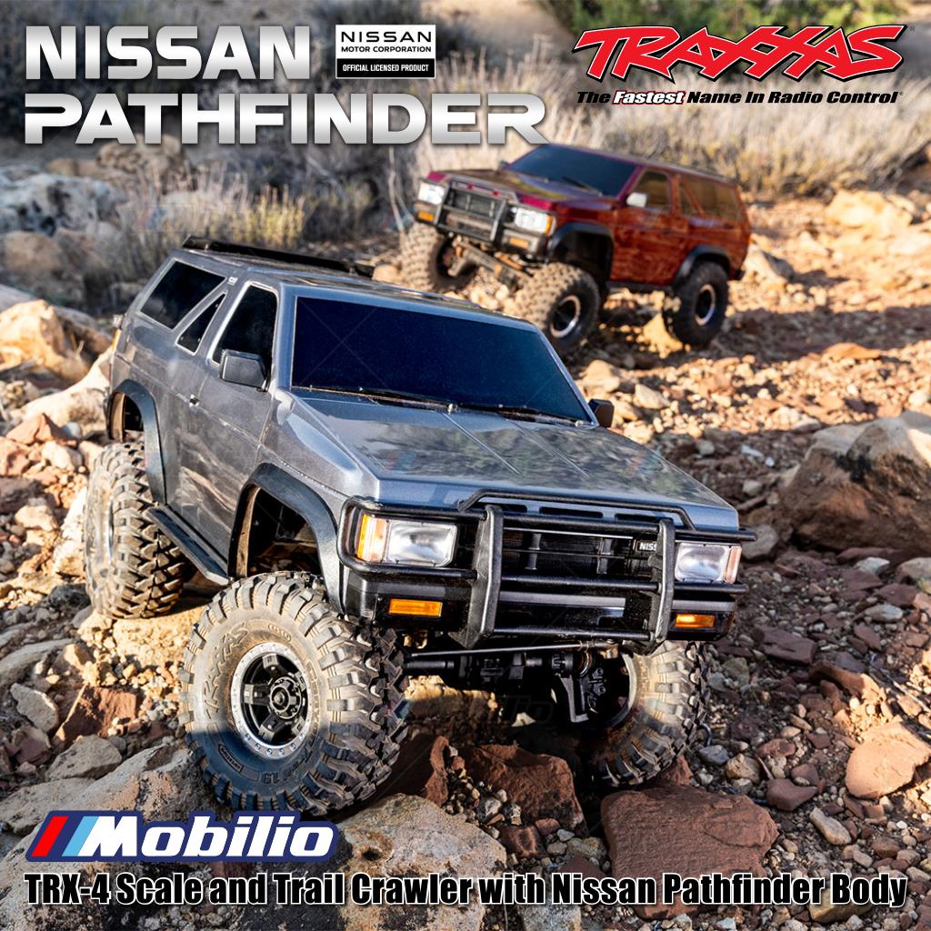 Traxxas 110056-4 TRX-4 Scale and Trail Crawler dengan Nissan Pathfinder RC 1/10 4X4 Tahan Air RTR 2.4GHz TQi Adventure