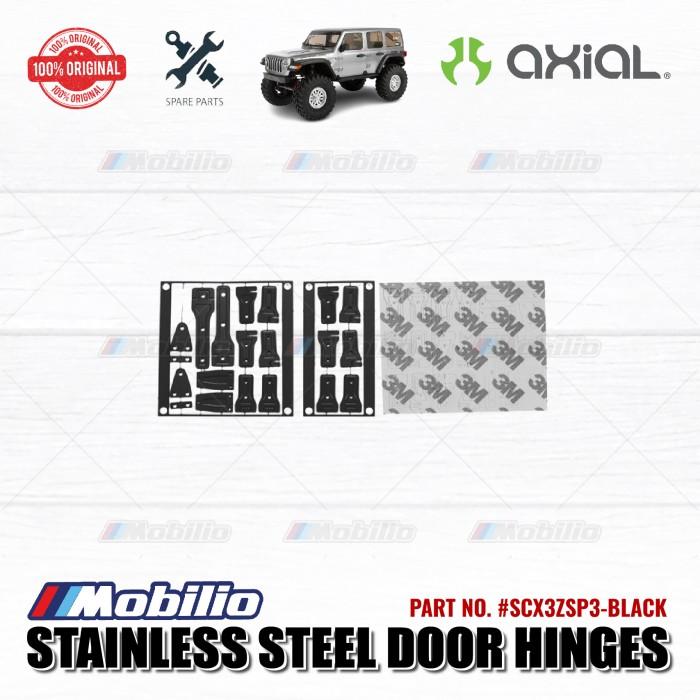 GPM Part #SCX3ZSP3 Stainless Steel Door Hinges for Axial SCX10 III Wrangler