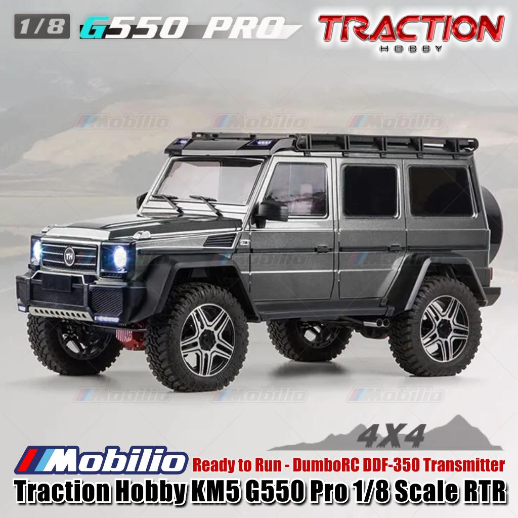 Traction Hobby G550 Pro KM5 Mobil RC Crawler Skala 1/8 Kendali Jarak Jauh Petualangan RTR