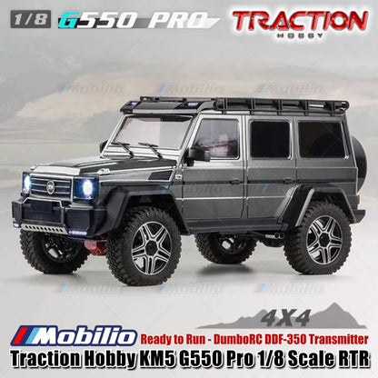 Traction Hobby G550 Pro KM5 Mobil RC Crawler Skala 1/8 Kendali Jarak Jauh Petualangan RTR