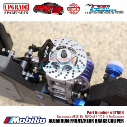 GPM Part #GT006 Aluminum Front/Rear Brake Caliper #8367 Traxxas 4-TEC Drift Ford Mustang
