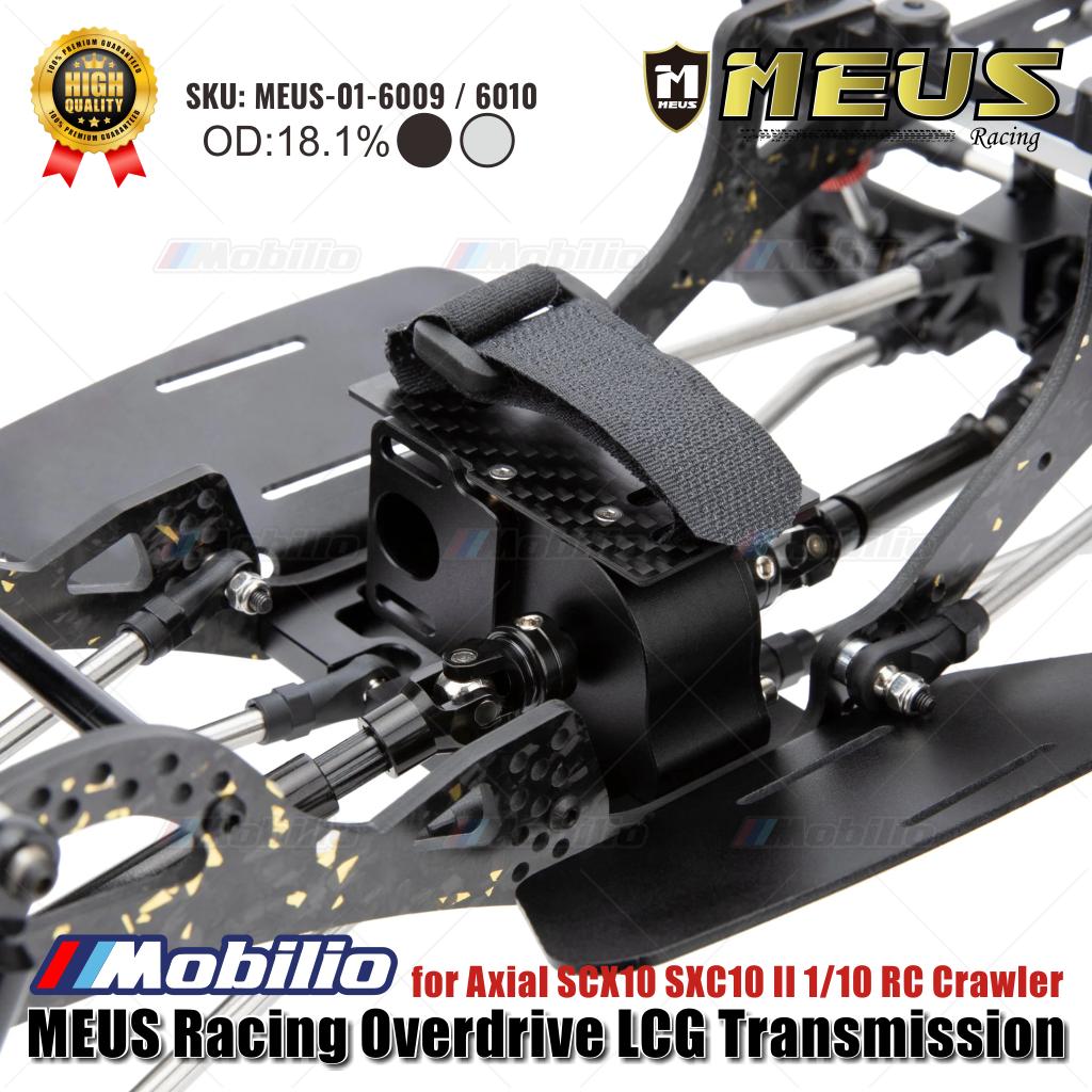 MEUS Racing Overdrive LCG Transmission MEUS-01-6009 / 10 untuk Axial SCX10 SXC10 II 1/10 RC Crawler