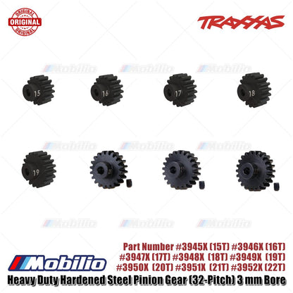 Traxxas Part Heavy Duty Hardened Steel Pinion Gear (32-Pitch) 15T - 22T fits 3mm Shaft Motor