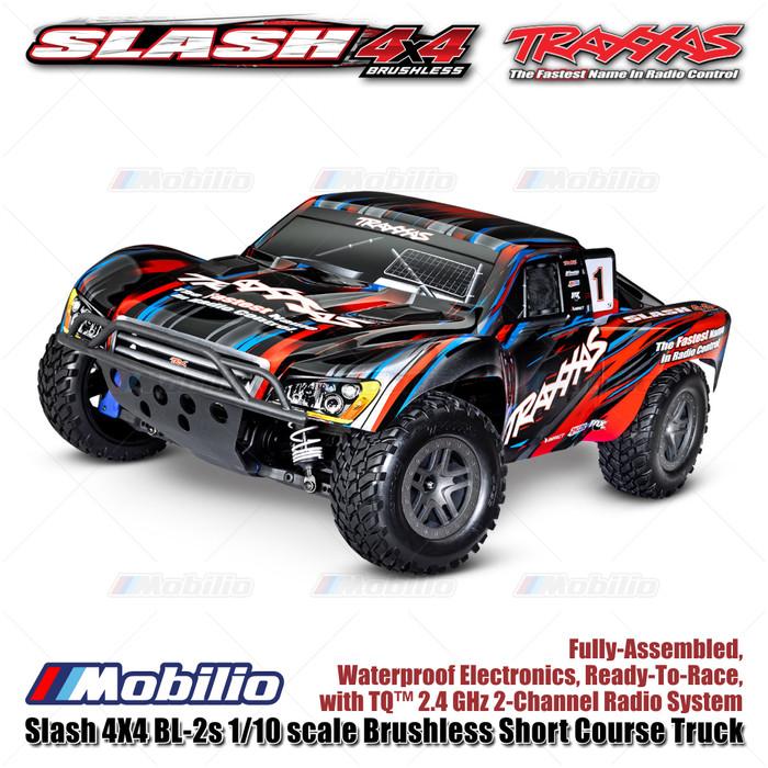 Traxxas 68154-4 Slash 4X4 BL-2s 1/10 scale Brushless Short Course Truck Waterproof RTR Clipless
