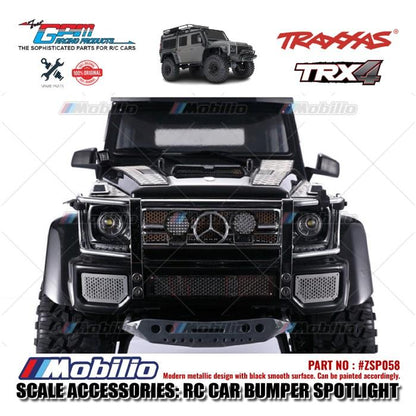GPM Part #ZSP058 RC Car Bumper Spotlight Decoration for Axial SCX10 Traxxas TRX-4 Crawler Adventure