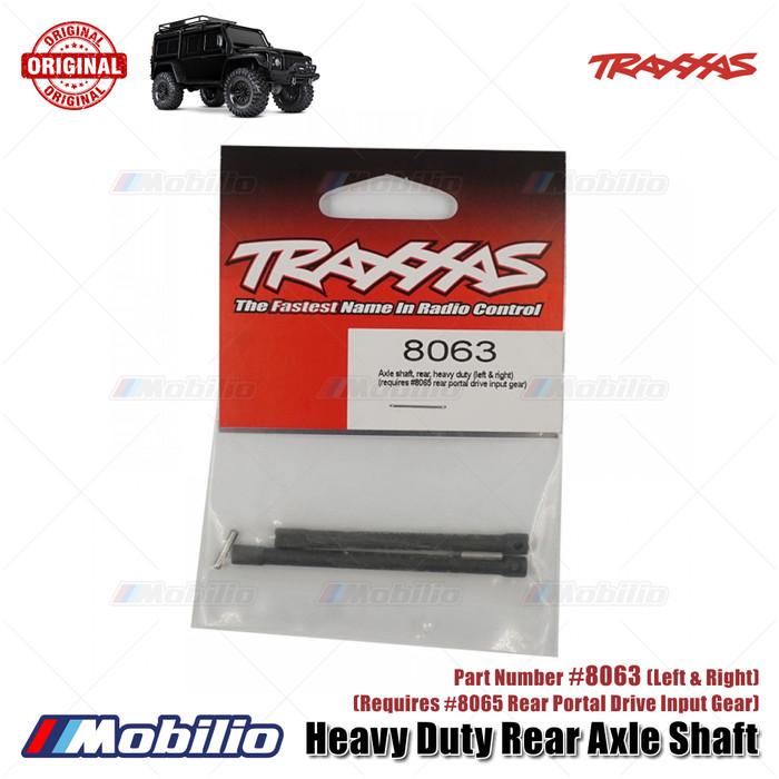 Traxxas Part #8063 Heavy Duty Rear Axle Shaft Part Left & Right Requires #8065 Rear Portal Drive Input Gear for TRX-4 TRX-6