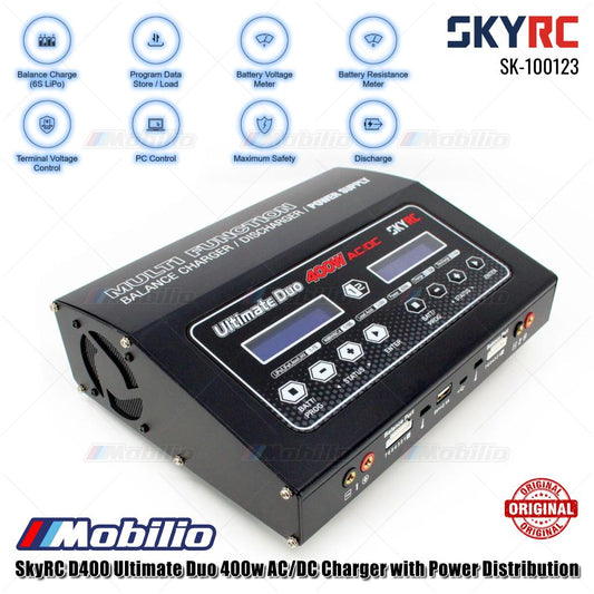 SkyRC D400 Ultimate Duo 400w AC/DC Charger with Power Distribution SK-100123