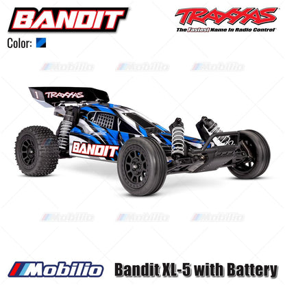 Traxxas 24254-8 Bandit XL-5 with Battery RC 2WD RC Race Buggy Fully Assembled Waterproof  Ready-To-Race RTR 2.4 GHz