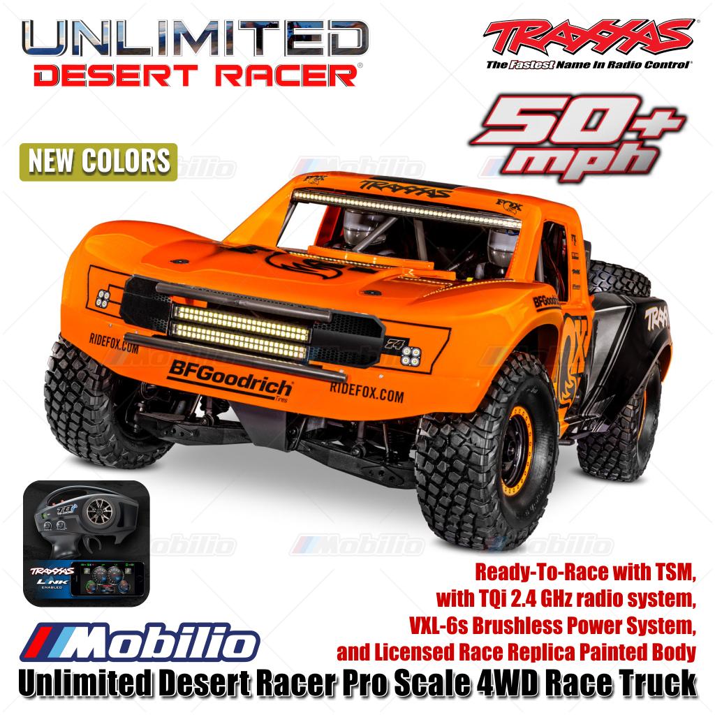 Traxxas 85086-4 UDR Unlimited Desert Racer Pro Scale 4x4 6S RC Short Course Remote Control Tanpa Klip
