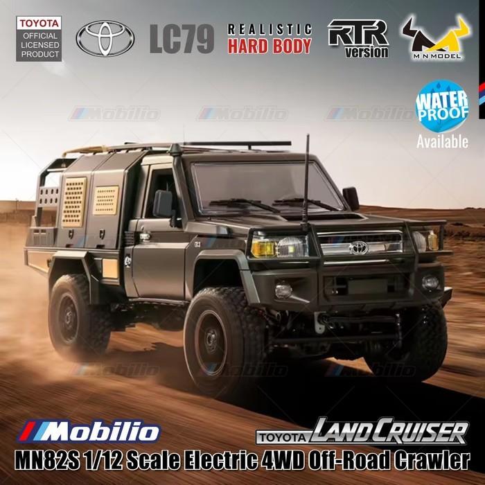 MN82S 1/12 Scale Electric 4WD Off-Road Crawler Toyota Land Cruiser LC79 Car Adventure  Remote Control