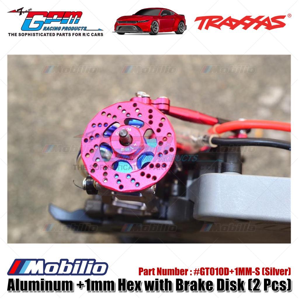GPM Part #GT010D+1MM Aluminum +1mm Hex with Brake Disk for 1/10 Traxxas Ford GT 4-Tec 2.0 3.0 Upgrade Parts