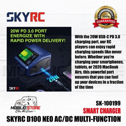 Skyrc D100 Neo 10A AC/DC Multi-Function Smart Charger #SK-100199