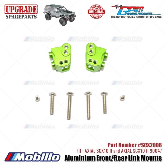 GPM Part #SCX2008 Aluminium Front/Rear Link Mounts AX31384 RC Upgrade Axial SCX10 II Crawler Adventure  Remote Control