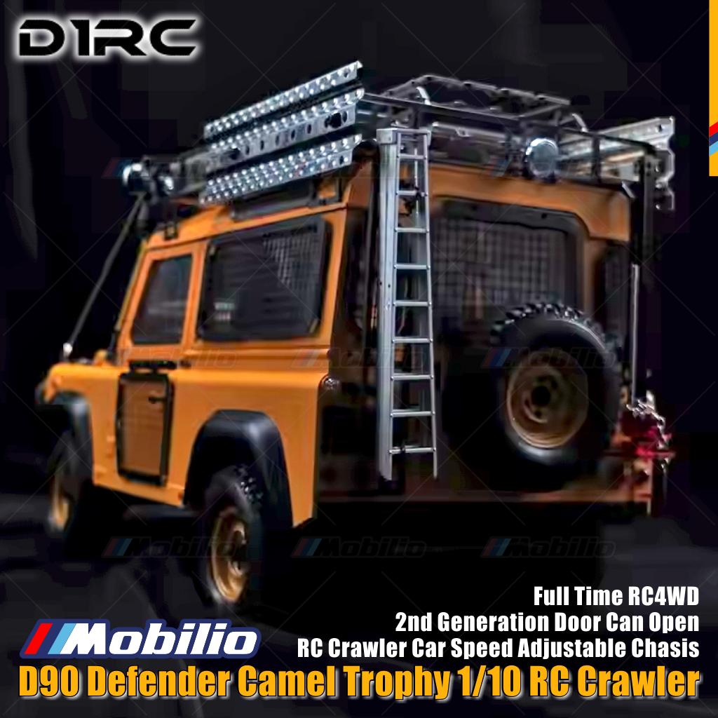 D1RC DS275 D90 Defender Camel Trophy 1/10 Scale 275mm Wheelbase RC Crawler Car Adventure