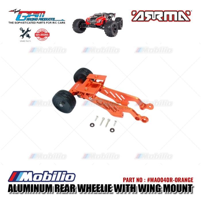 GPM Part #MAO040R Aluminum Rear Wheelie With Wing Mount Arrma Outcast 6S BLX Stunt Truck