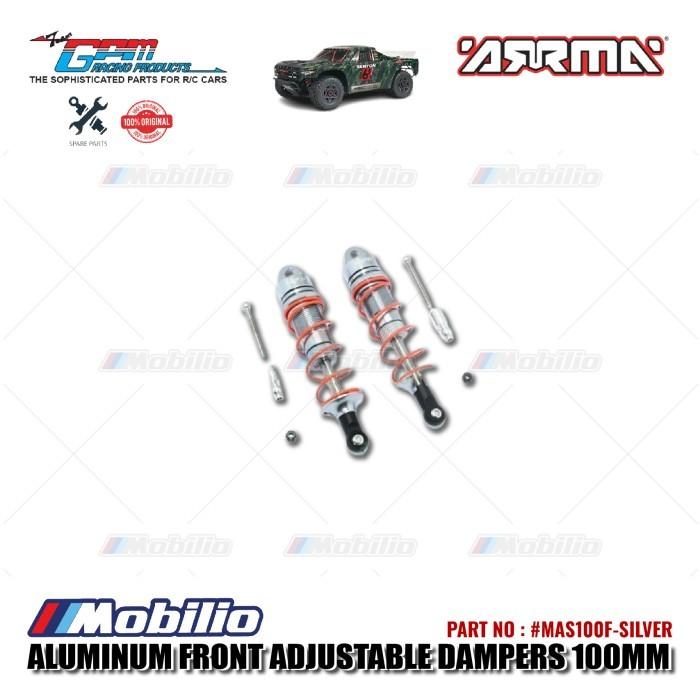 GPM Part #MAS100F Aluminum Front Adjustable Dampers 100mm Arrma Senton 6S BLX Short Course
