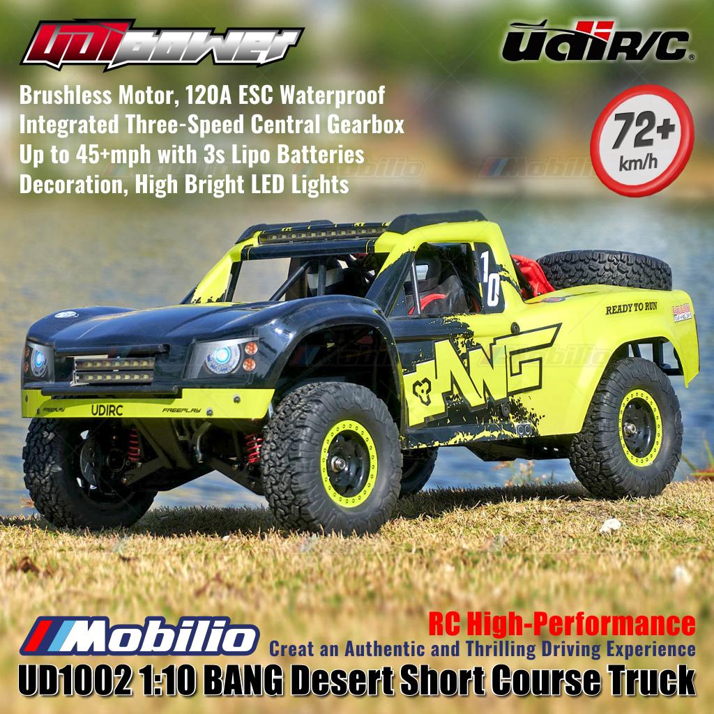 UDIR/C UD-1002 UDIPOWER BANG Desert Short Course Truck UD1002 RC High-Performance 1:10 Scale RTR