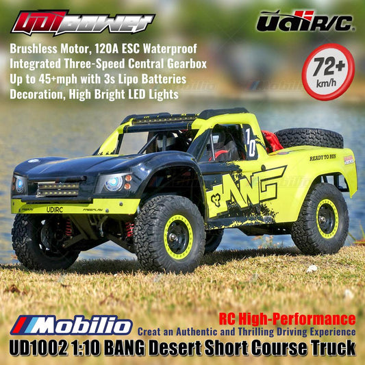 UDIR/C UD-1002 UDIPOWER BANG Desert Short Course Truck UD1002 RC High-Performance 1:10 Scale RTR