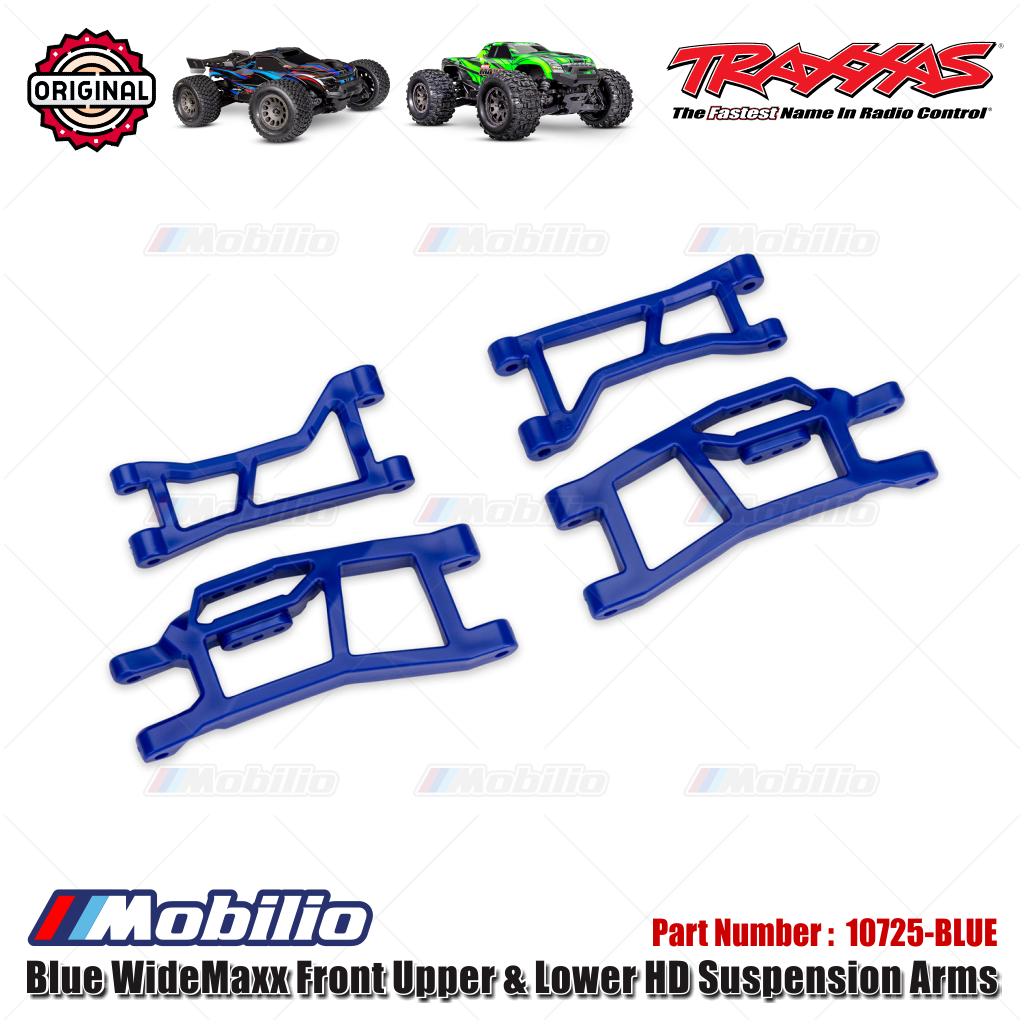 Traxxas Part #10725-BLU Blue WideMaxx Front Upper & Lower HD Suspension Arms