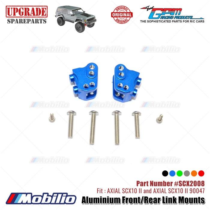 GPM Part #SCX2008 Aluminium Front/Rear Link Mounts AX31384 RC Upgrade Axial SCX10 II Crawler Adventure  Remote Control