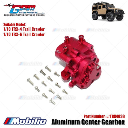 GPM Part #TRX4038 Aluminum Center Gearbox for RC TRX-4 Trail Crawler / TRX-6 Upgrade Parts