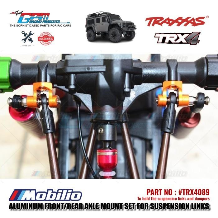 GPM Part #TRX4089 Aluminum Front Rear Axle Mount set for Suspension Links Traxxas TRX-4 Trail Crawler