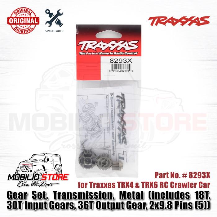 Traxxas Part #8293X Metal Gear Set Transmission 18T 30T 36T with Pin for TRX4 TRX6