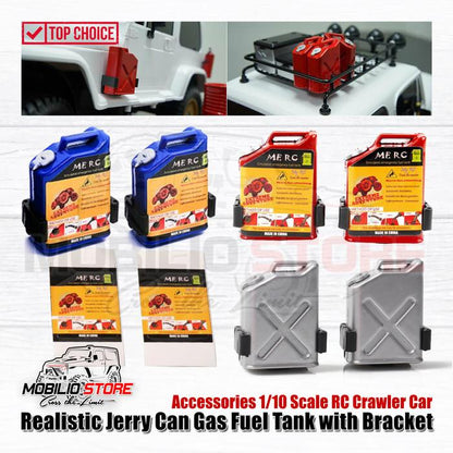 Accessories Realistic Jerry Can Fuel Tank 1/10 Scale RC Crawler Car