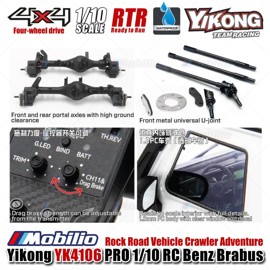 Yikong YK4106 PRO 1/10 RC Rock Road Vehicle Crawler Adventure 2.4 Ghz RTR Remote Control
