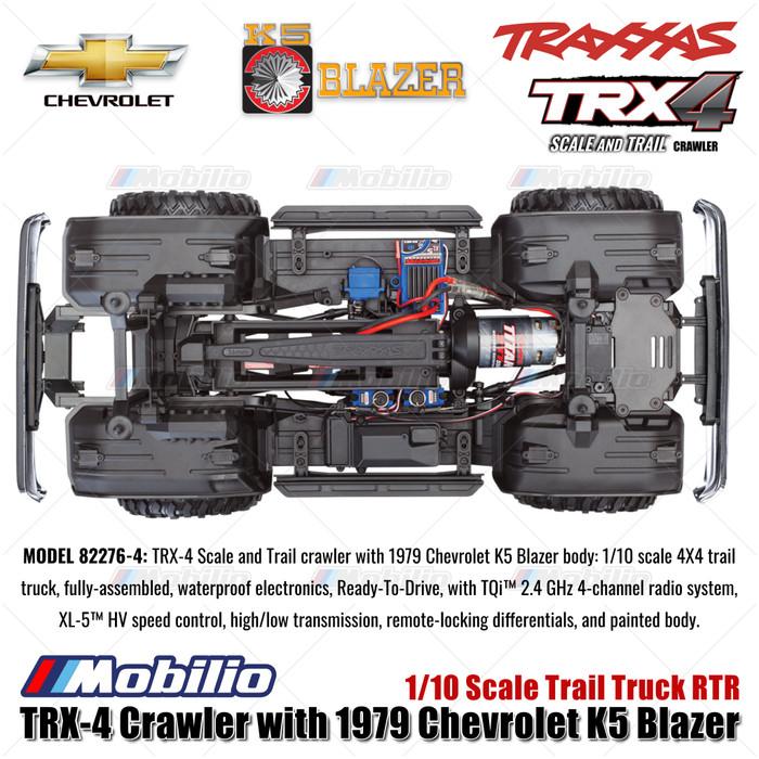 Traxxas TRX-4 1979 Chevrolet K5 Blazer 4X4 1/10 Scale Trail Truck TRX4 RC Crawler Adventure   Remote Control