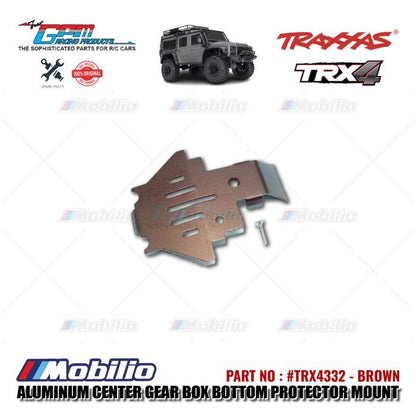 GPM Part #TRX4332 Aluminum Center Gear Box Bottom Protector Mount Traxxas TRX-4 Crawler Adventure