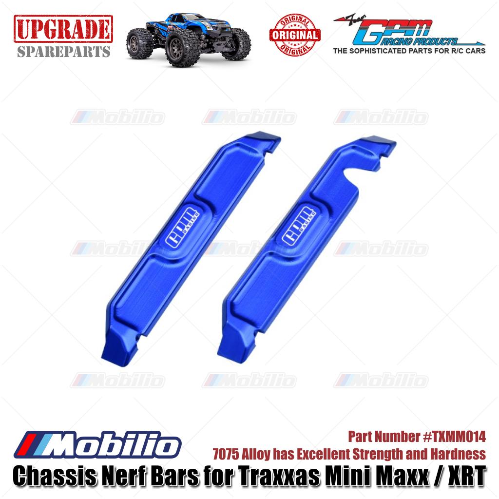 GPM Part #TXMM014 7075 Alloy Chassis Nerf Bars for RC Traxxas Mini Maxx / Mini XRT