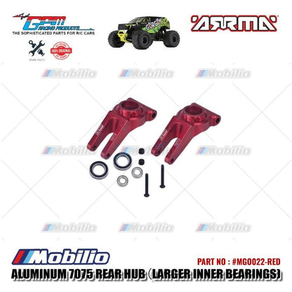 GPM Part #MGO022 Aluminum 7075 Rear Hub with Larger Inner Bearings RC Upgrade Arrma Gorgon Senton Big Rock Monster Truck