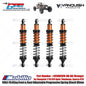 GPM Part #H10089FR 6061-T6 Alloy Front & Rear Adjustable Progressive Spring Shock 89mm for Vanquish 1/10 H10 Optic Yokohama Sparco RTR