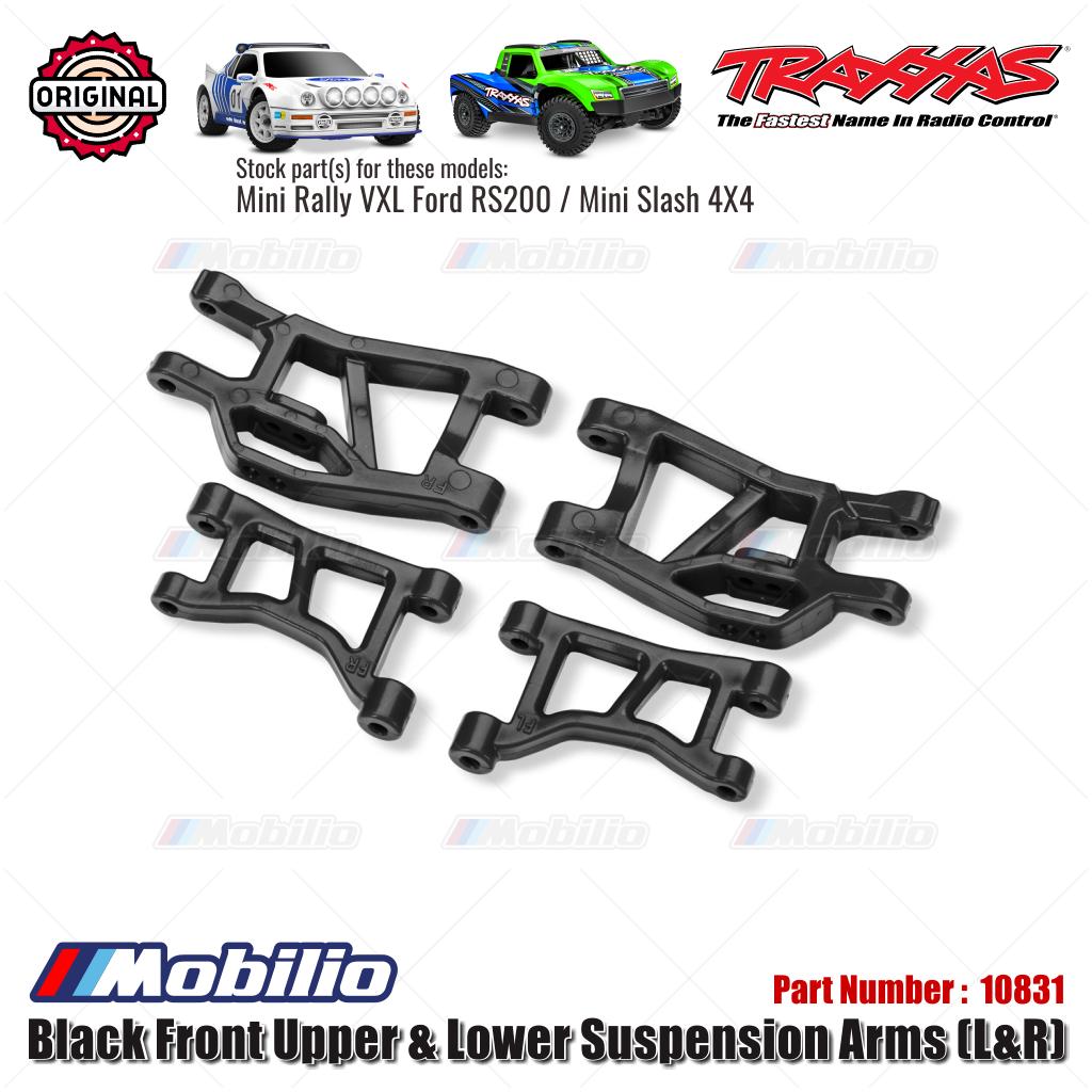 Traxxas Part #10831 Black/Blue Front Upper & Lower Suspension Arms (L&R)