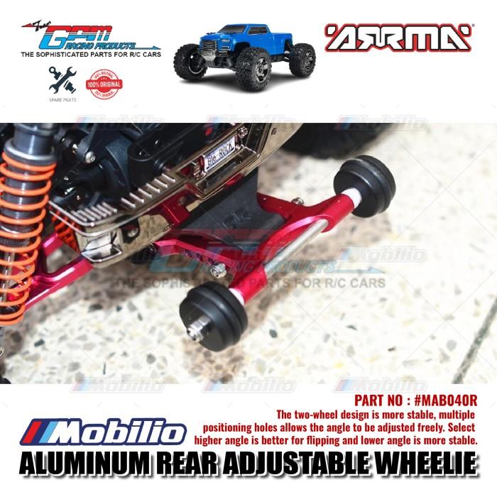 GPM Part #MAB040R Aluminum Rear Adjustable Wheelie Arrma Big Rock Crew Cab Monster Truck