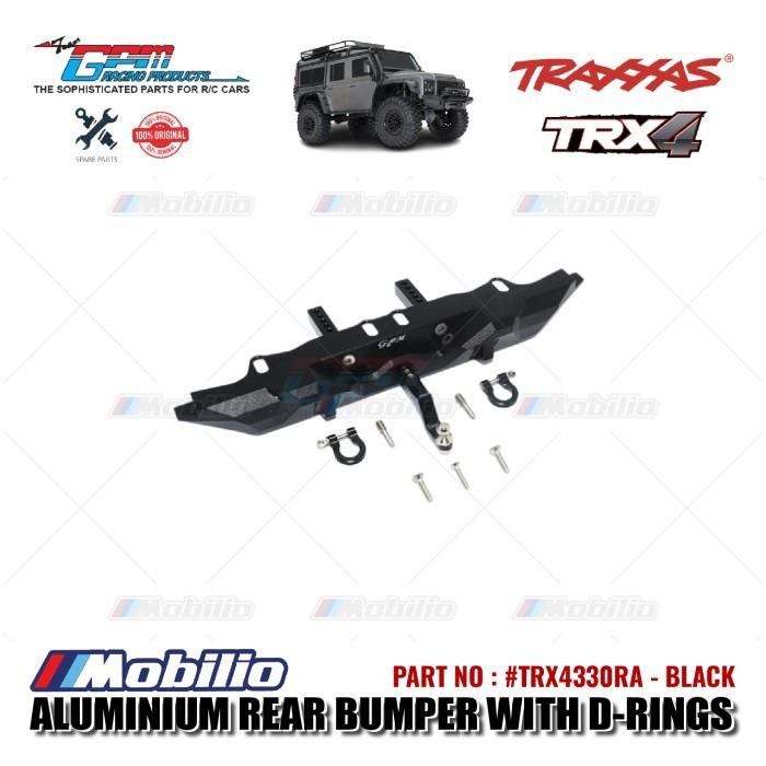 GPM Part #TRX4330RA Aluminium Rear Bumper With D-rings Traxxas TRX-4 Defender Trail Crawler