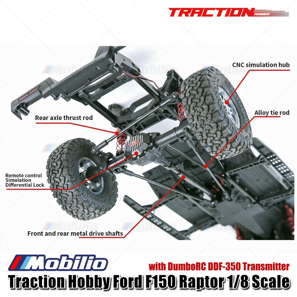 Traction Hobby Ford F150 Raptor Skala 1/8 RTR RC Crawler Adventure Car Versi Baru 2025